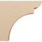 Ekena Millwork 8"W x 32"D x 32"H Thin Yorktown Rough Cedar Woodgrain TimberThane Corbel, Primed Tan CORUR08X32X32YORRCPR - alternate 4